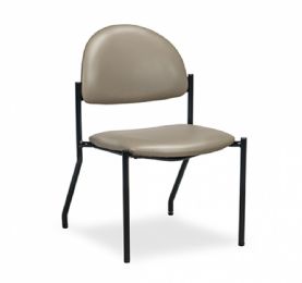 F-Series Black Metal Frame Chairs 300 lb Capacity by Clinton Industries