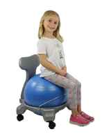 Plastic Exercise Ball Chair Base with Removable Backrest