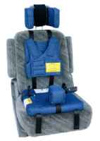 Churchill Pediatric Positioning Car Booster Seat with Vehicle Restraint System