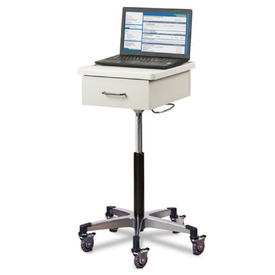 Compact Tec-Cart Mobile Work Station with Drawer (Laptop not included)