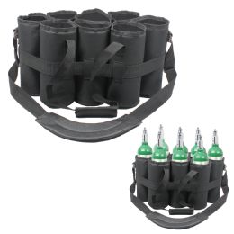 Oxygen Carrier Tote For Up To 8 M6 Tanks with Padded Shoulder Strap