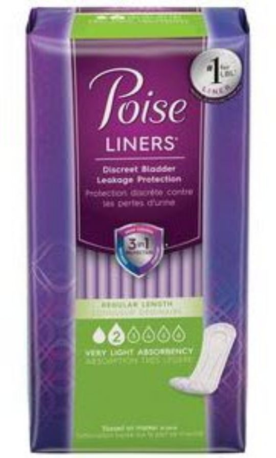 Poise Very Light Absorbency Pantiliners, Case of 208
