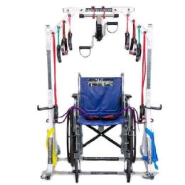 Deluxe Portable Gym for Chair Exercises and Bed Exercises by Workout and Recovery - Made in the USA!