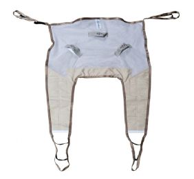 Deluxe Full-Body Sling with Padded Legs, Mesh Fabric, and 1000 lbs. Capacity