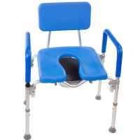 Shower Commode Chair - Dignity 3-in-1 Bariatric 600 lbs