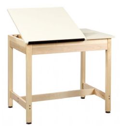 Split Top Adjustable Drawing Table