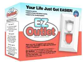 EZ Outlet Electrical Wall Outlet Cover - Quantity of 6 or 12