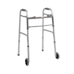 Folding Walker with Wheels - 300 lbs. Weight Capacity