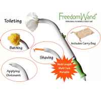 FreedomWand Toilet Aid for Wiping with Shaving Reacher and Shower Aid