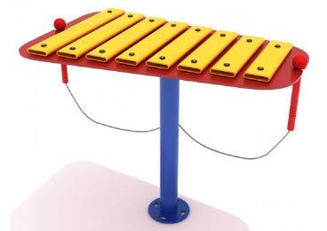 Large Metal Glockenspiel for Children's Playground Use For Kids Ages 2-12 Years Old