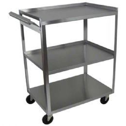 3 Shelf Stainless Steel Utility Cart