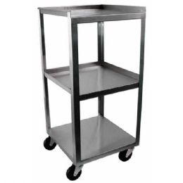 3 Shelf Stainless Steel Compact Utility Cart