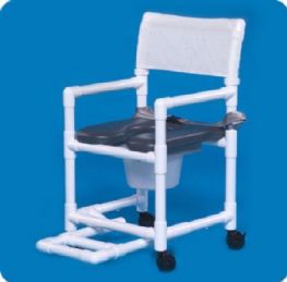 Soft Seat Shower Commode Chair with Safety Belt
