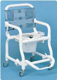 Shower-Commode PVC Toilet Chair