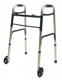Lumex ColorSelect Folding Adult Walker with Wheels