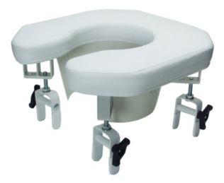 Lumex Open Padded Raised Toilet Seat