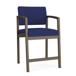 Lenox Steel Hip Chair with Arms by Lesro Furniture