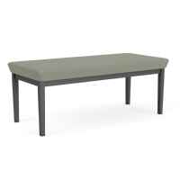 Lenox 2 Seat Steel Bench with Durable Metal Frame and Stain-Resistant Fabric by Lesro