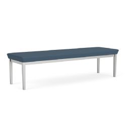 Lesro Lenox Steel Sturdy 3 Seat Waiting Room Bench with 650 lbs. Weight Capacity