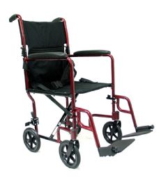 Ultra Lightweight Aluminum Transport Wheelchair by Karman Healthcare