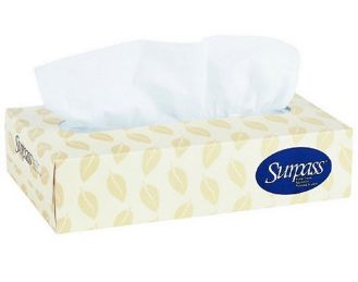 Surpass Two-Ply Facial Tissue, Case of 100 Boxes
