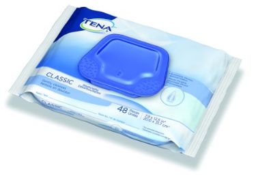 TENA Classic Washcloth Soft Pack with Aloe, Case of 576