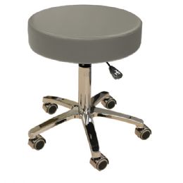 Medical Rolling Treatment Stool with Metal Base and 5 Caster Wheels by Pivotal Health Solutions