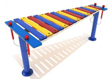 Musical Metallophone Instrument for Playgrounds - Made For Children Ages 2-12 Years Old