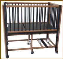 Wood Tone Color Pedi-Crib Bed