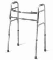 Two-Button Bariatric Folding Walker by Medline
