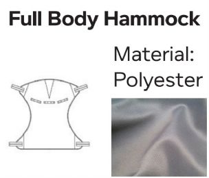 Full Body Loop Style Hoyer Hammock Sling for Patient Lift with 350 Pounds Capacity