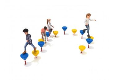 Pediatric Pebble Path Balance Apparatus for Playgrounds