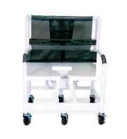 MJM International Bariatric Shower Commode Chair PVC