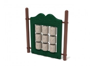 Freestanding Playground Tic-Tac-Toe Panel with Posts For Children Ages 2-12 Years Old