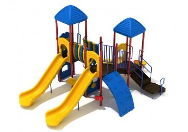 Ditch Plains Large Playground System for Toddlers, Kids, and Preteens With Slides and Railing For Up To 42 Children
