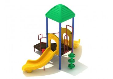 Powell's Bay Outdoor Commercial Playground Set for Ages 2-12 Features Multiple Playing Opportunities in One Structure