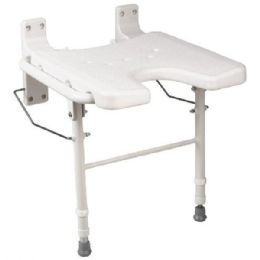 Wall Mounted Fold Away Shower Bench by Health Smart