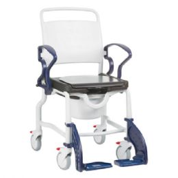 Wheeled Shower Commode Chair - Berlin by Rebotec