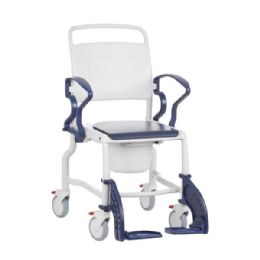 Bonn Shower Commode Chair with Wheels by Rebotec