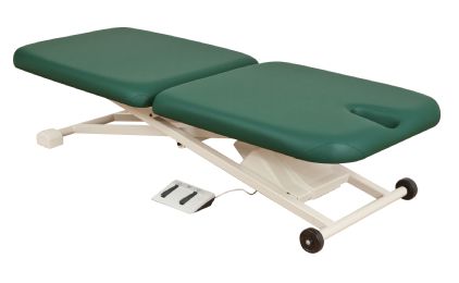OakWorks PT 150 Ergonomic 2-Section Power Foot Pedal Controlled Treatment Table