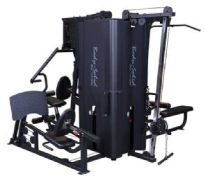 The Body-Solid Pro Clubline S1000 Four-Stack Gym For Curls, Leg Presses, and Crunches