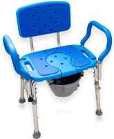 Bariatric 3 in 1 Shower Commode Chair - Samson Deluxe
