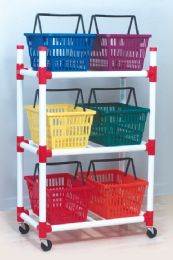 Durable Multi-Purpose Basket Cart with Baskets
