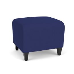 Waiting Room Ottoman with 400 lbs. Weight Capacity and Wood or Steel Legs - Lesro Siena Line