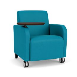 Waiting Room Guest Chair with Optional Front Casters and 400 lbs. Weight Capacity - Lesro Siena Line