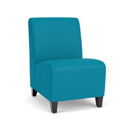 Armless Chair for Waiting Rooms with Wooden or Steel Legs and 400 lbs. Weight Capacity - Lesro Siena Line