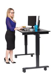Luxor Crank Adjustable Stand Up Desk 60-Inches Wide