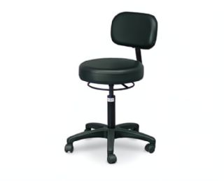 Air-Lift Stool with Control Handle and Sturdy Backrest