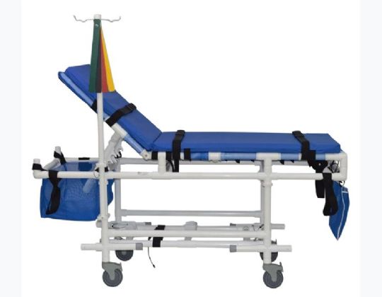 Surge Over Flow Bed with casters and Color-Coded Triage Indicators