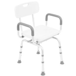 Swiveling Shower Chair with Adjustable Leg Height from Vive Health